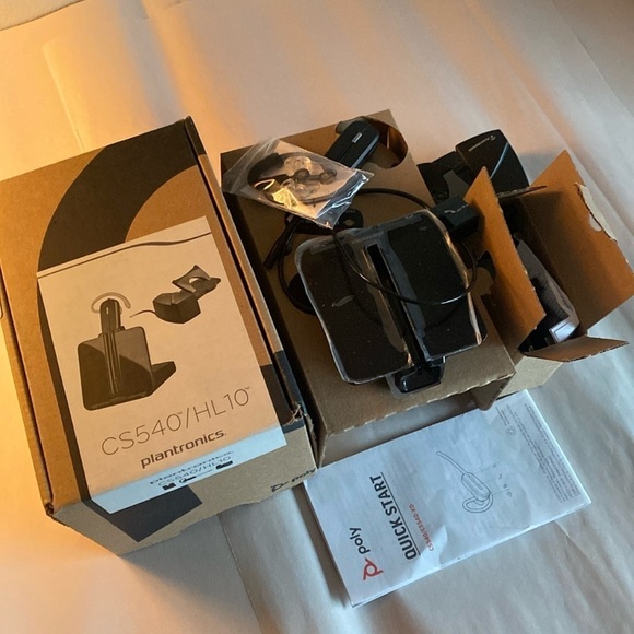 Plantronics CS540/HL10 headset with handset lifter wireless - Picture 1 of 6